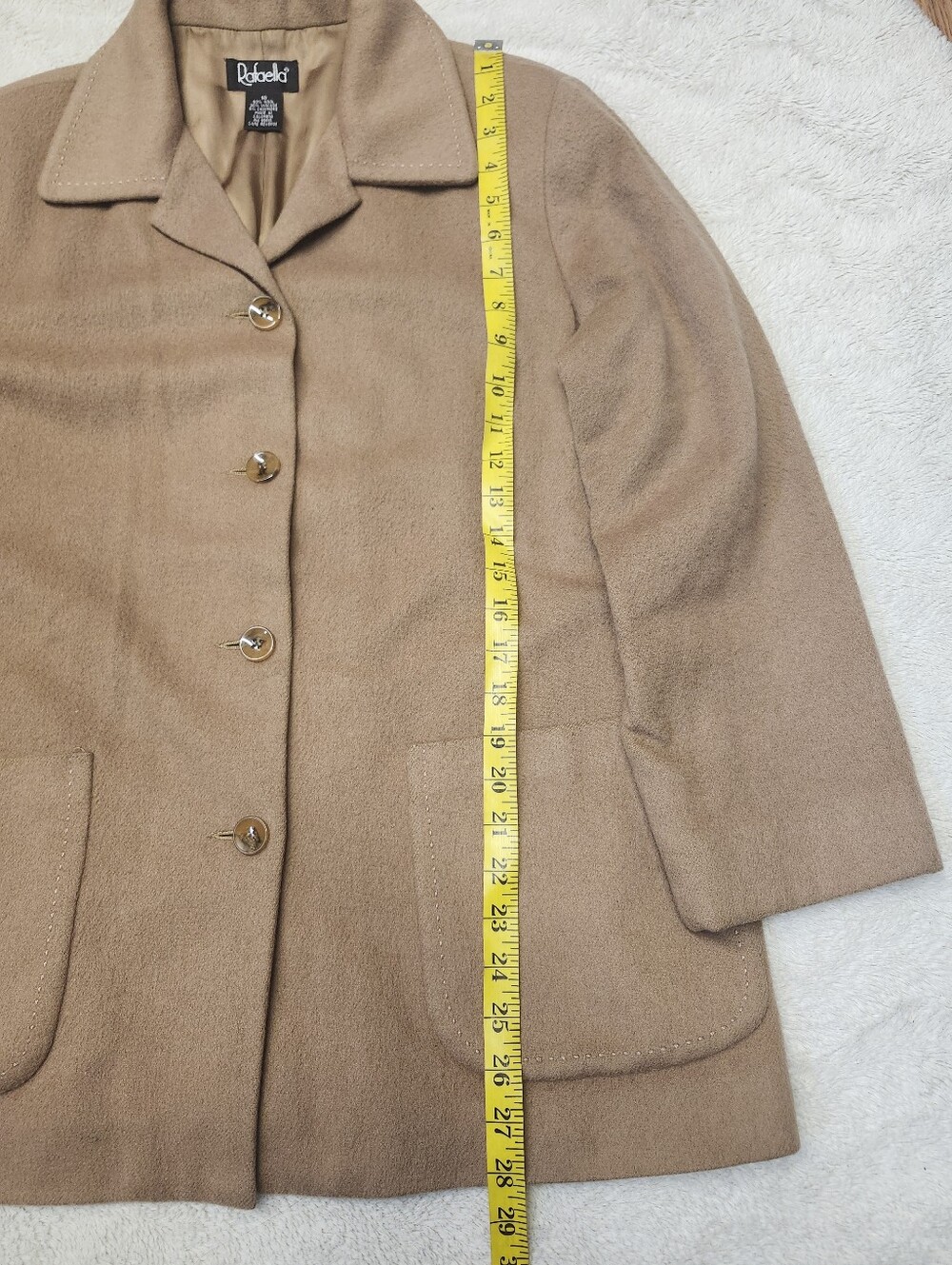 Rafaella Women's Long Sleeve Wool Viscose Cashmere Blend Jacket Size 10 Brown - Picture 9 of 10
